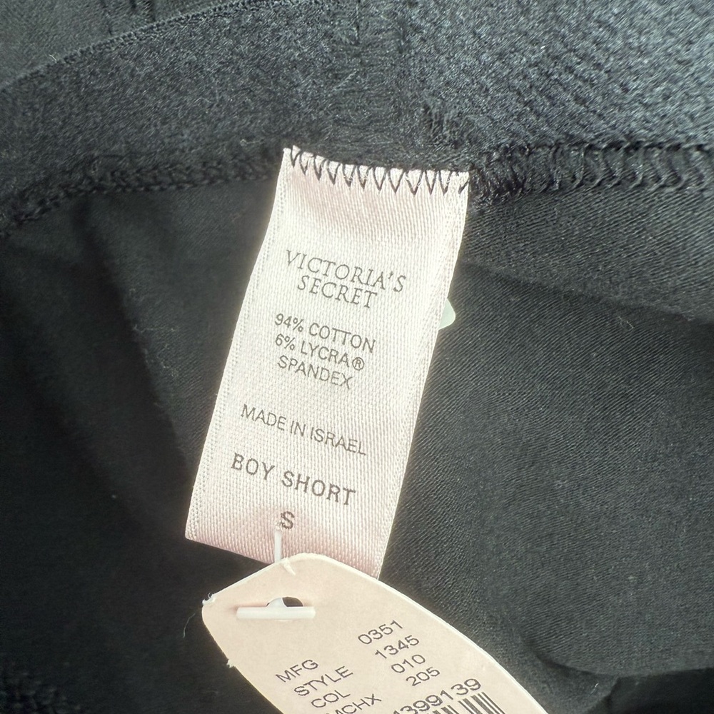 Victoria's Secret BNWT Black Boys Shorts Underwear - Picture 7 of 7